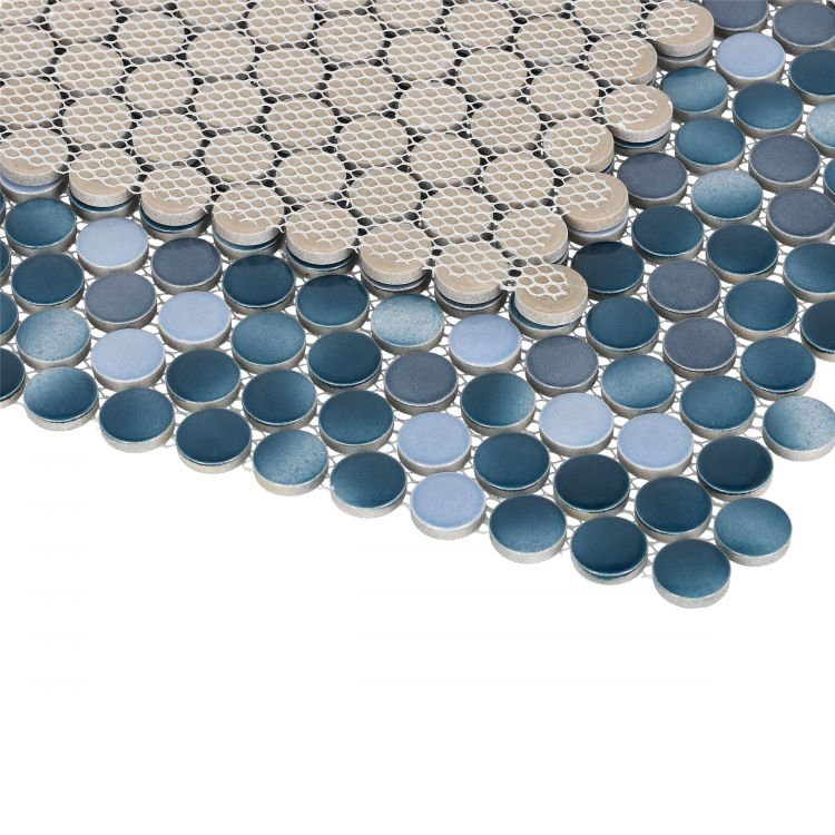 Penny Round Gradient Blue 11.5 x 12.25